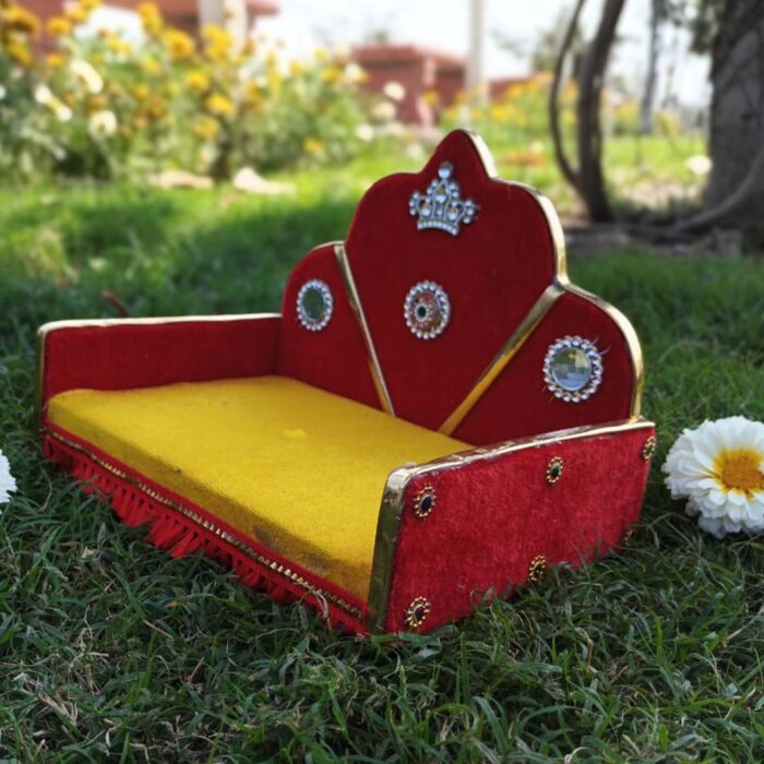 Royal Velvet Laddu Gopal Singhasan 3