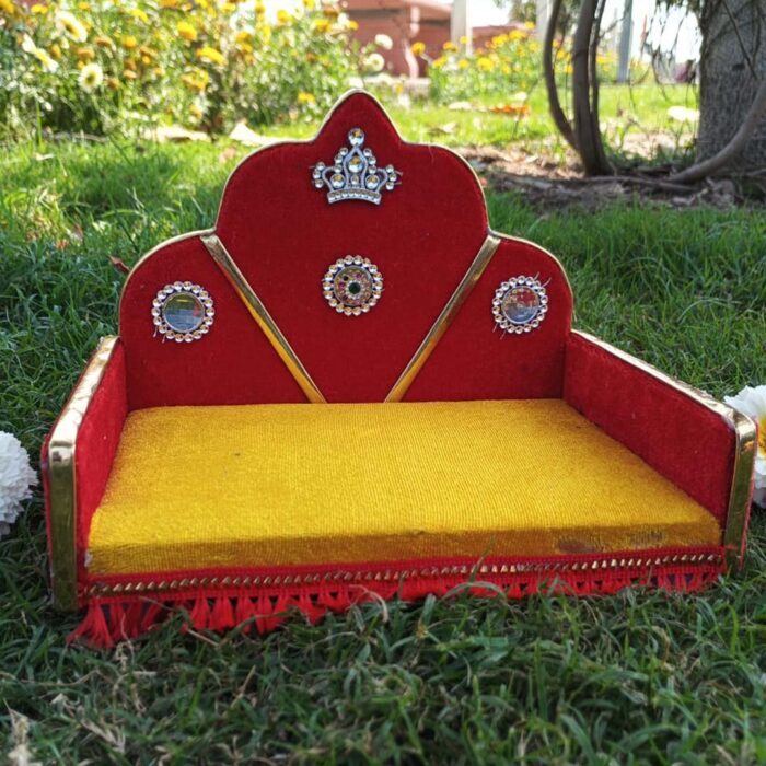 Royal Velvet Laddu Gopal Singhasan